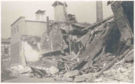 Die Fa. Schmidt &amp; Melmer nach dem Bombenangriff am 7.3.1945